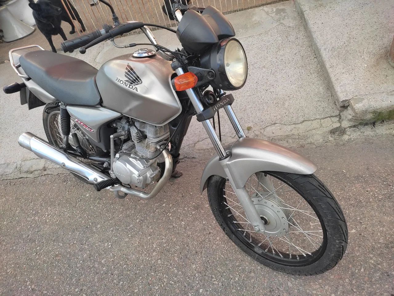 HONDA TITAN 150 KS 2008 CINZA - Foto 2