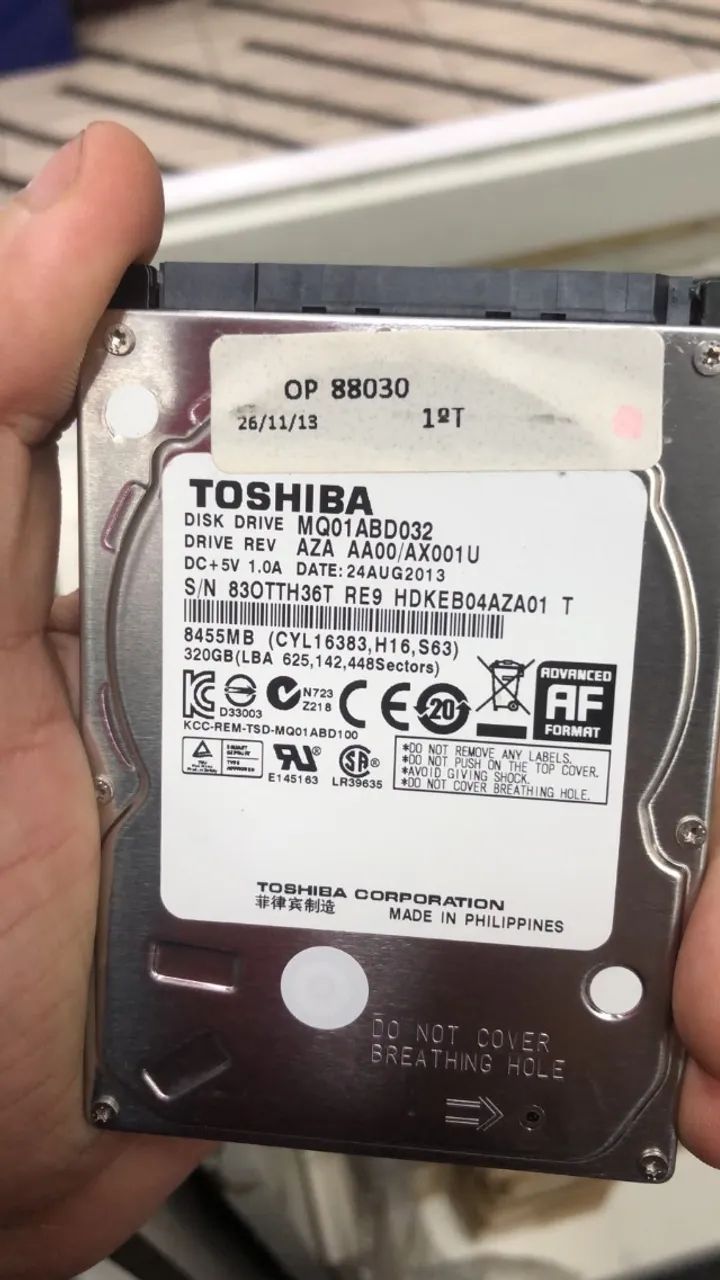 HD de notebook 300GB