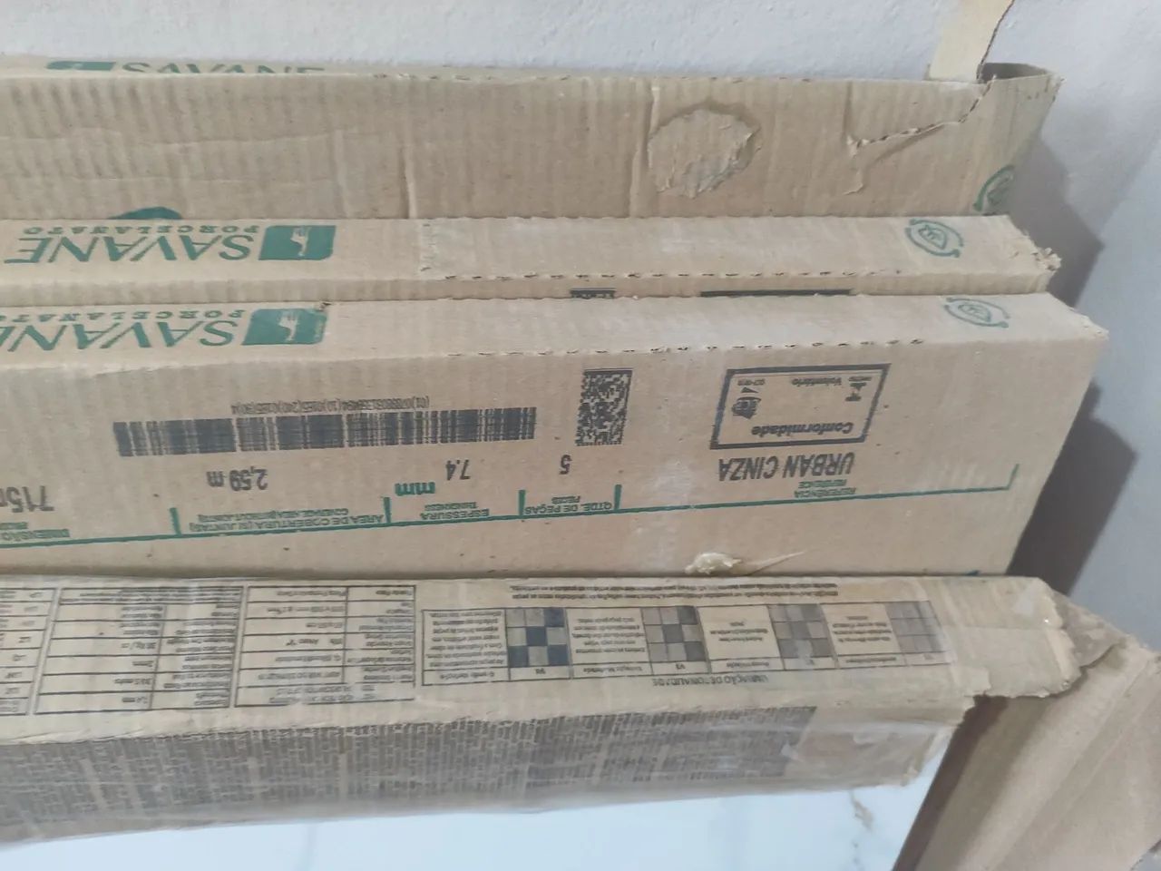 Sobra material de construção