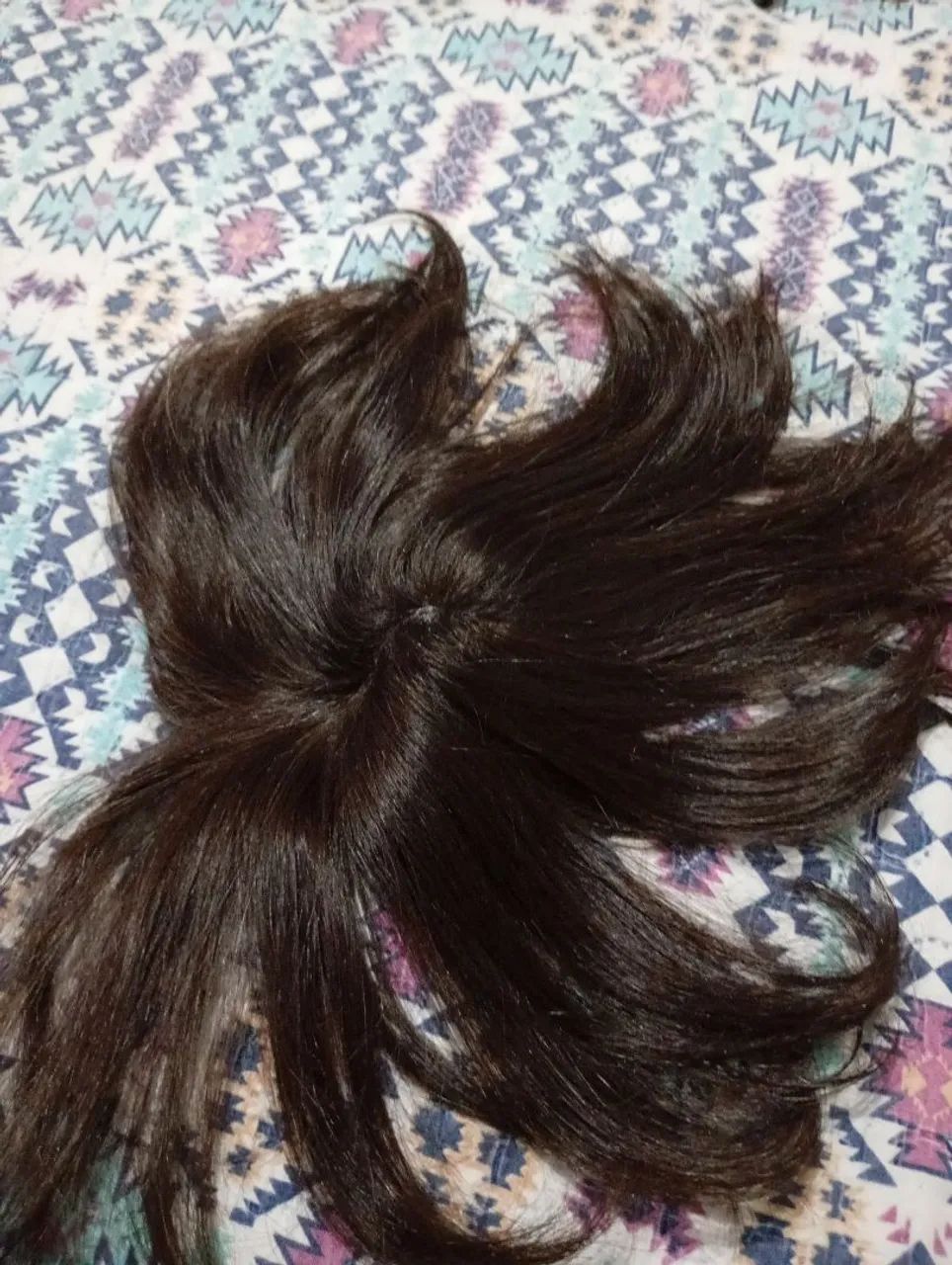 Topo/franja cabelo humano brasileiro 