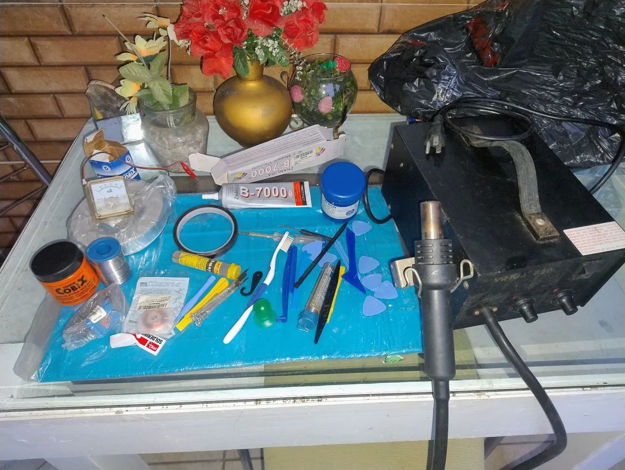 Soprador com o kit tudo 
