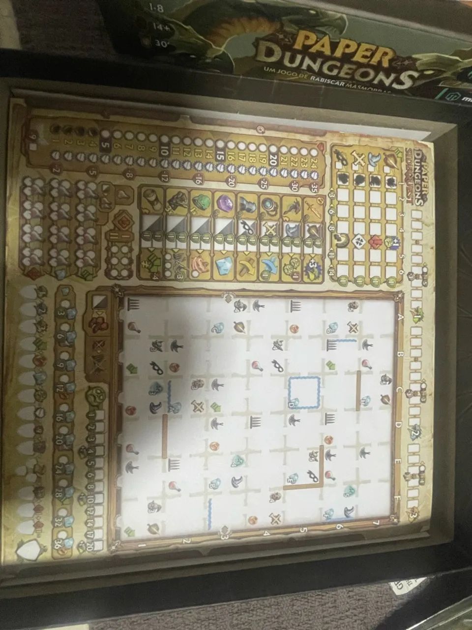 Vendo jogo de tabuleiro Paper Dungeons - Foto 4