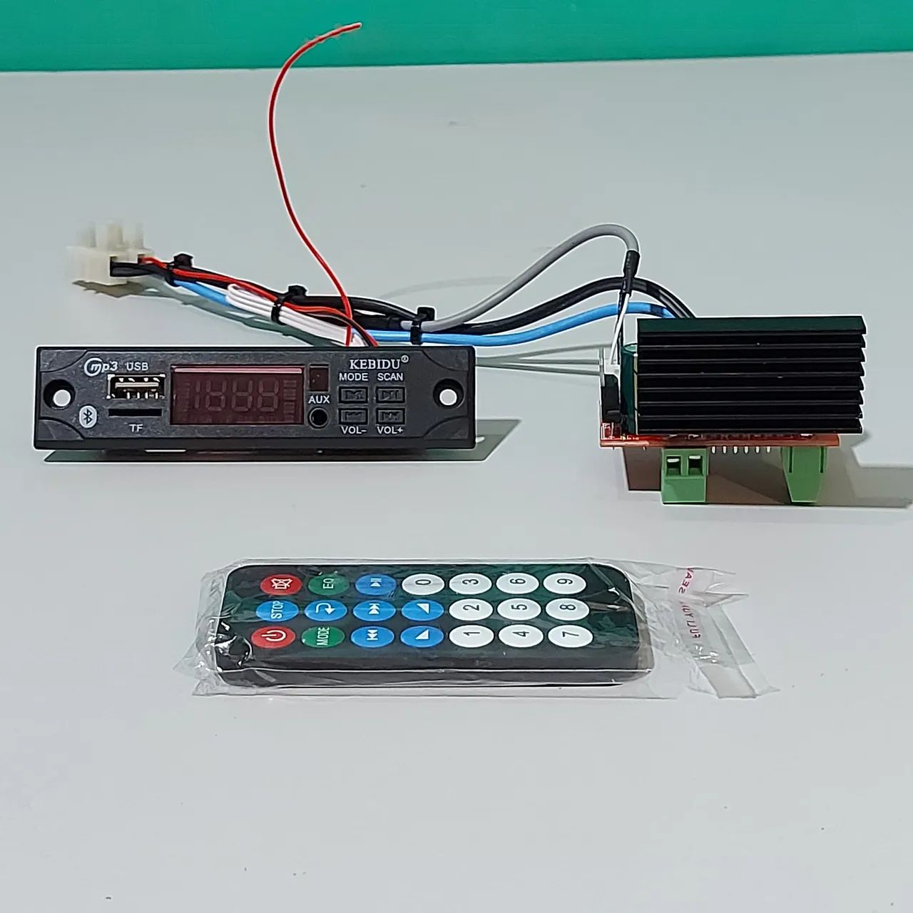Amplified Bluetooth Audio Board, 2×38 W, 12–24 V