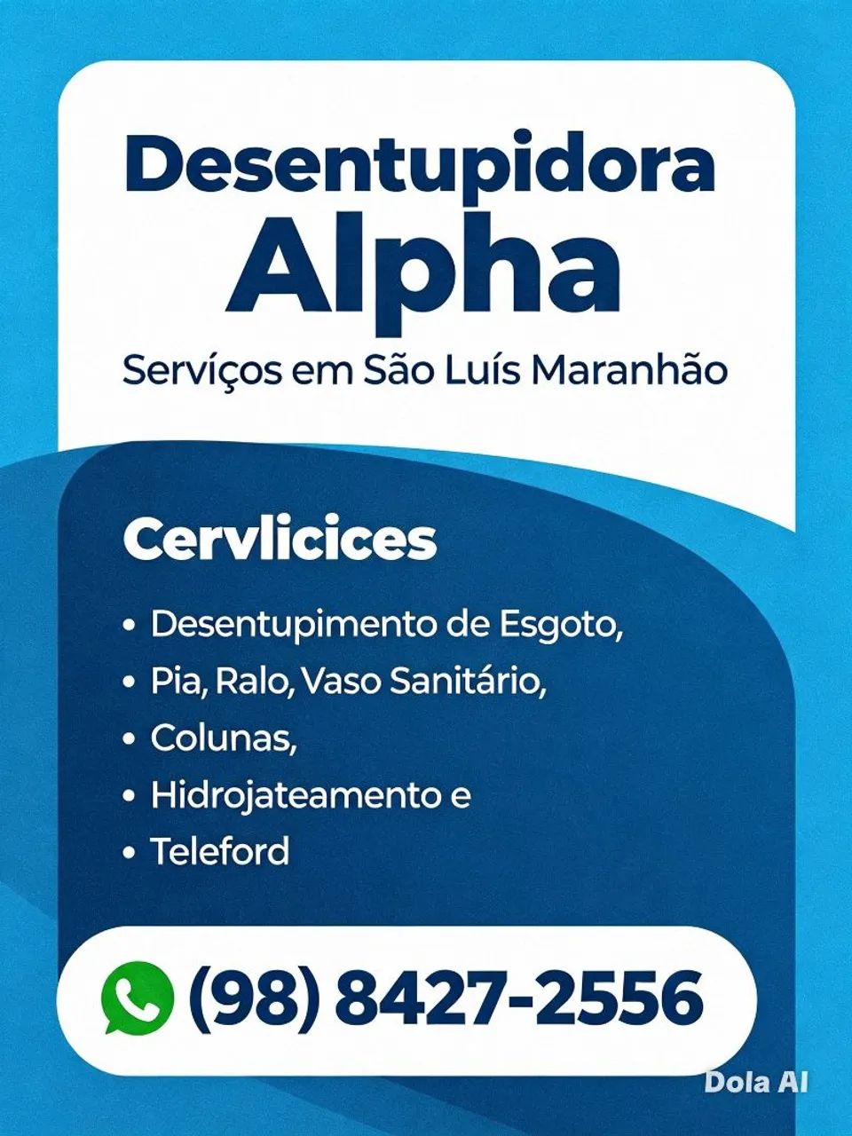 Desentupidora Alpha nosso serviço tem garantia e confiança 