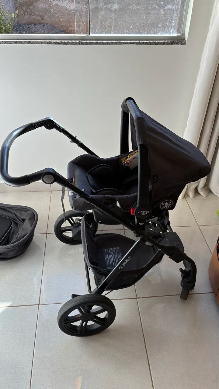 Carrinho Moisés- Cosco + Bebê Conforto IMPECÁVEL  - Foto 2