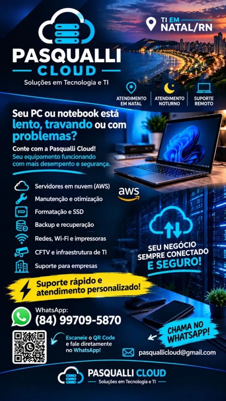 Manutenção notebook computador redes 