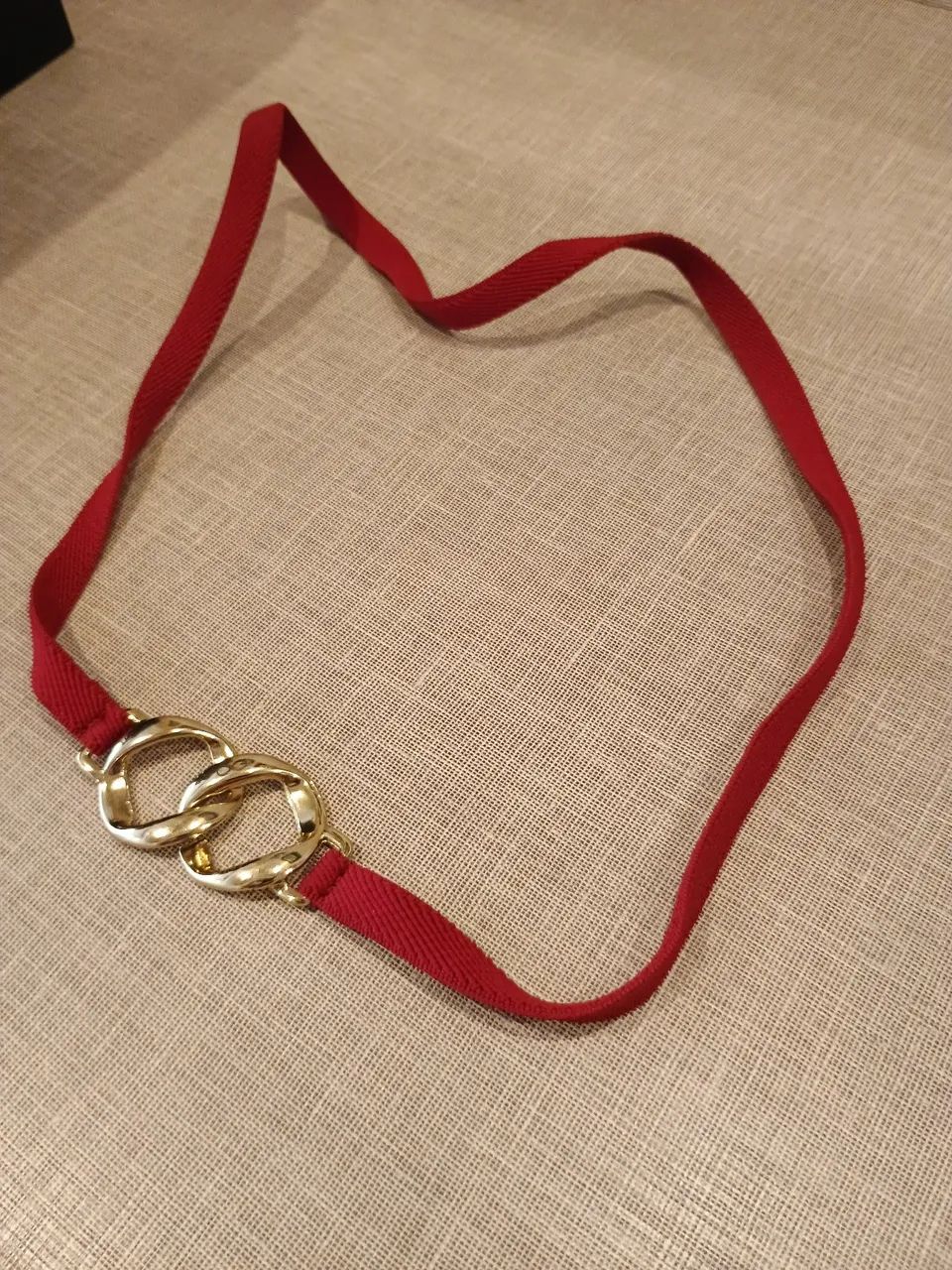 Cinto feminino My Lounge vermelho - Foto 2