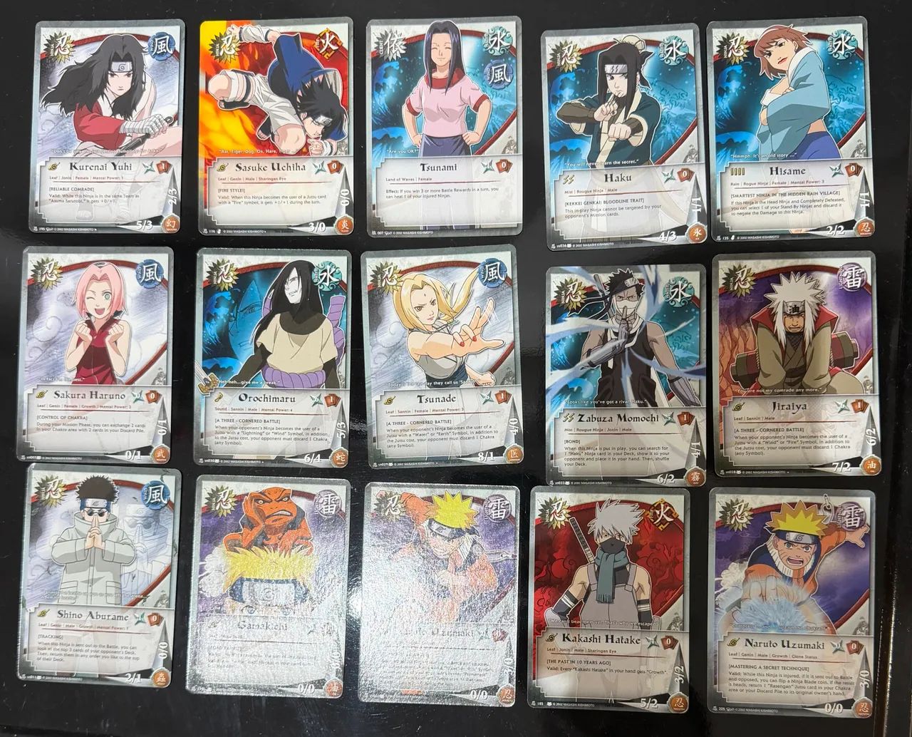 Lote TCG / CCG vintage 2002 Naruto (bandai) -106 cartas - Hobbies