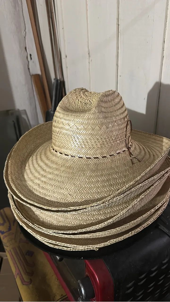 Chapéu palha dupla