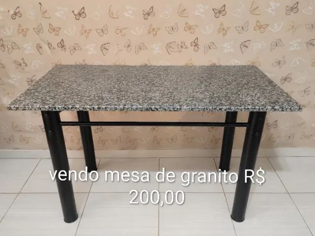 Mesa retangular de granito preta!!!