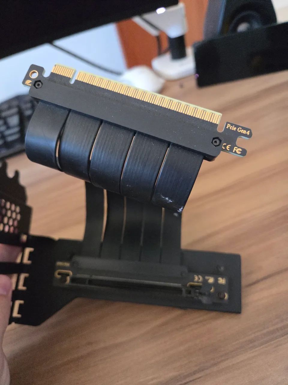 Suporte de placa + cabo pci 4.0  - Foto 2