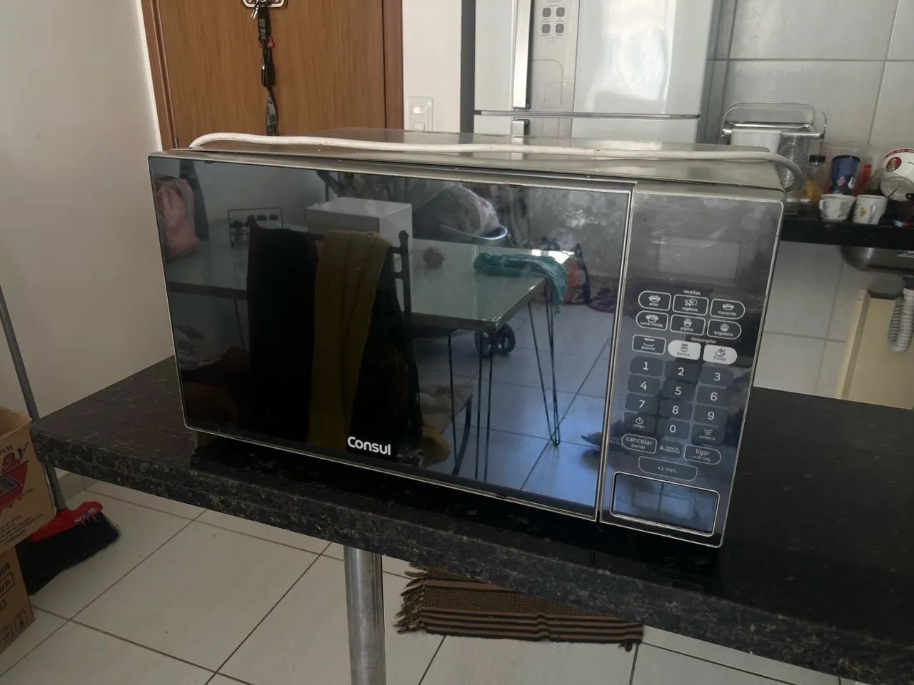 Microondas com defeito