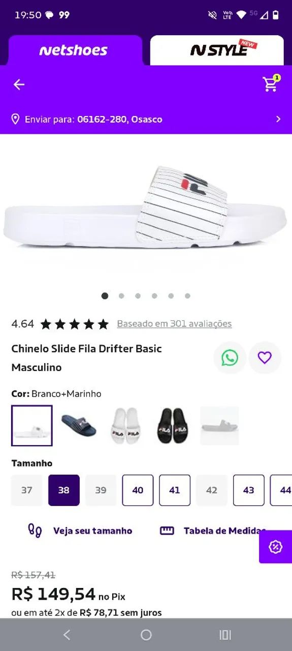 Chinelo FILA 39  - Foto 4