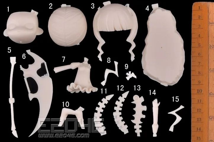 Resin Kit - Sd Dead Master - 10cm - Black Rock Shooter - Foto 3