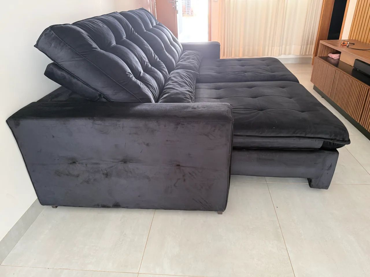 Sofá Retrátil e Reclinável 2,5 metros - Foto 5