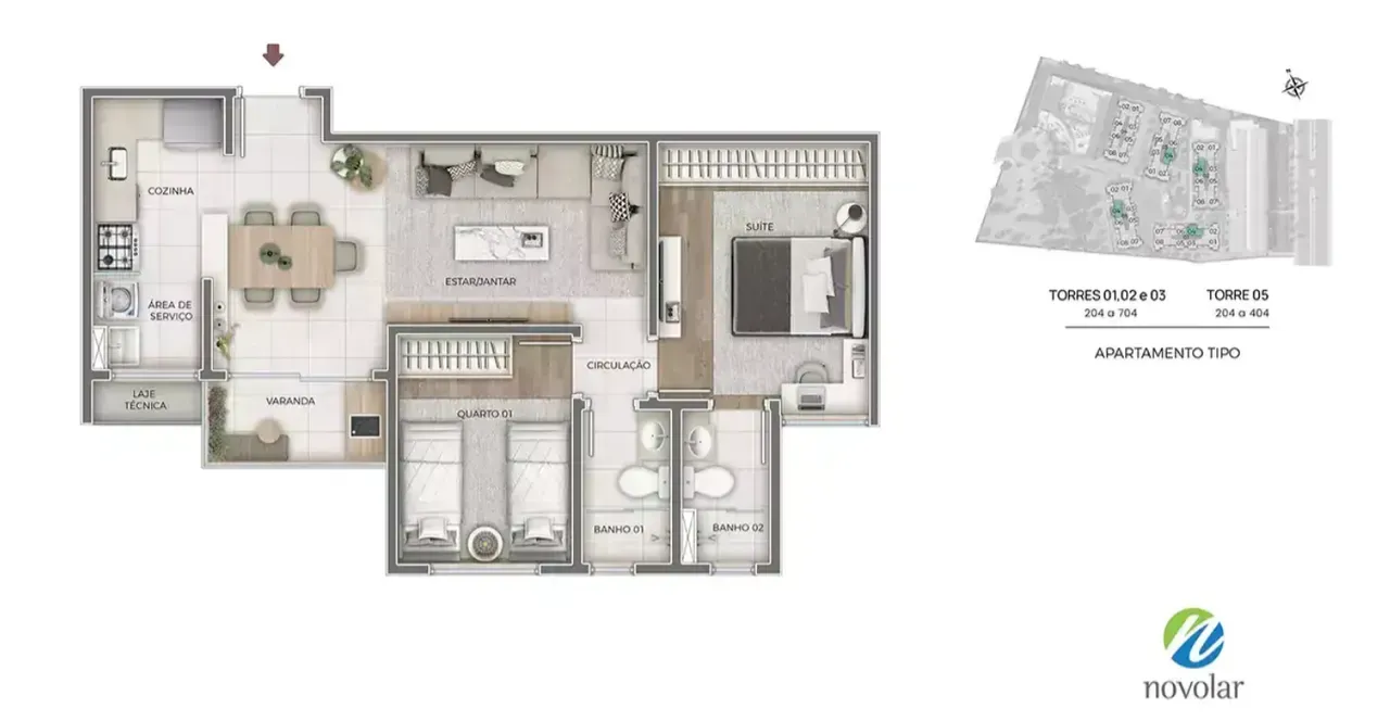 PLANTA 57m²