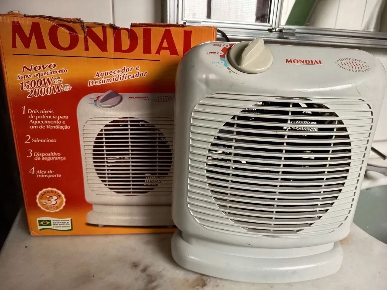 Aquecedor e ventilador bivolt 