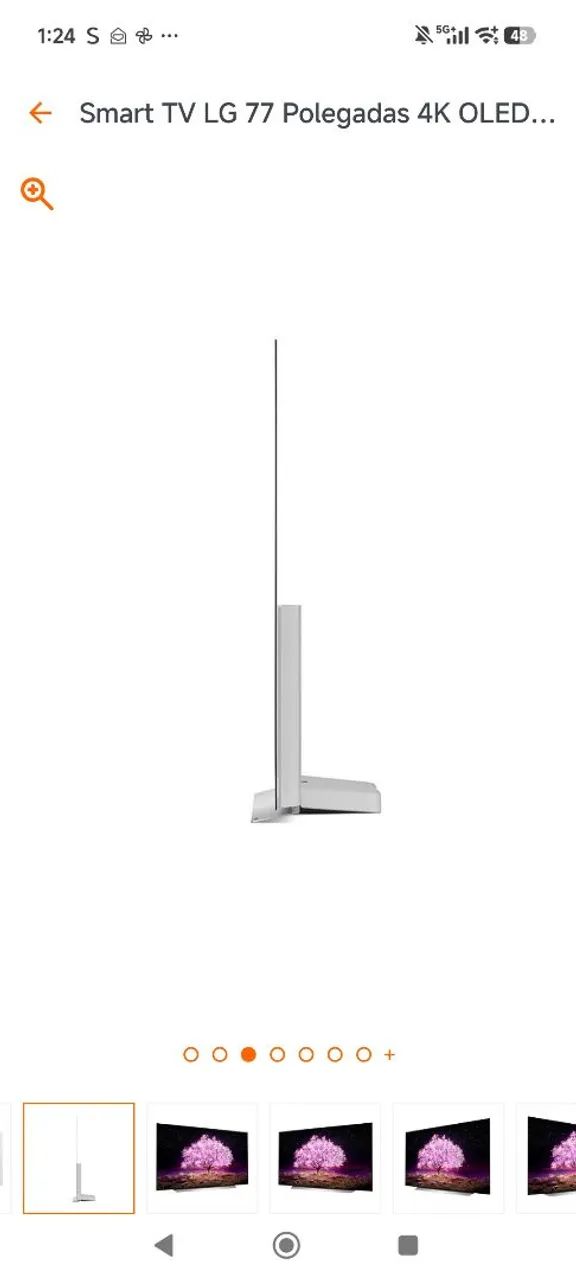 TV LG OLED 4k 77" C1. TV Premium. Top de linha. - Foto 6