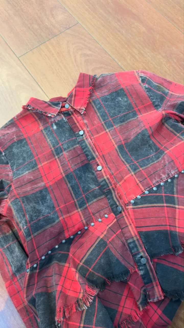 camisa xadrez ZARA P - Foto 3