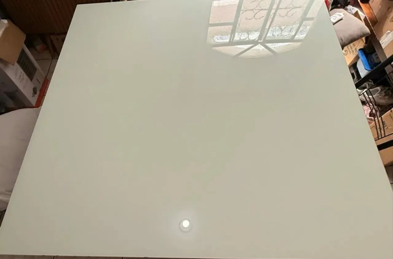     Mesa de Jantar Moderna 8 Lugares - Vidro Branco - Foto 3