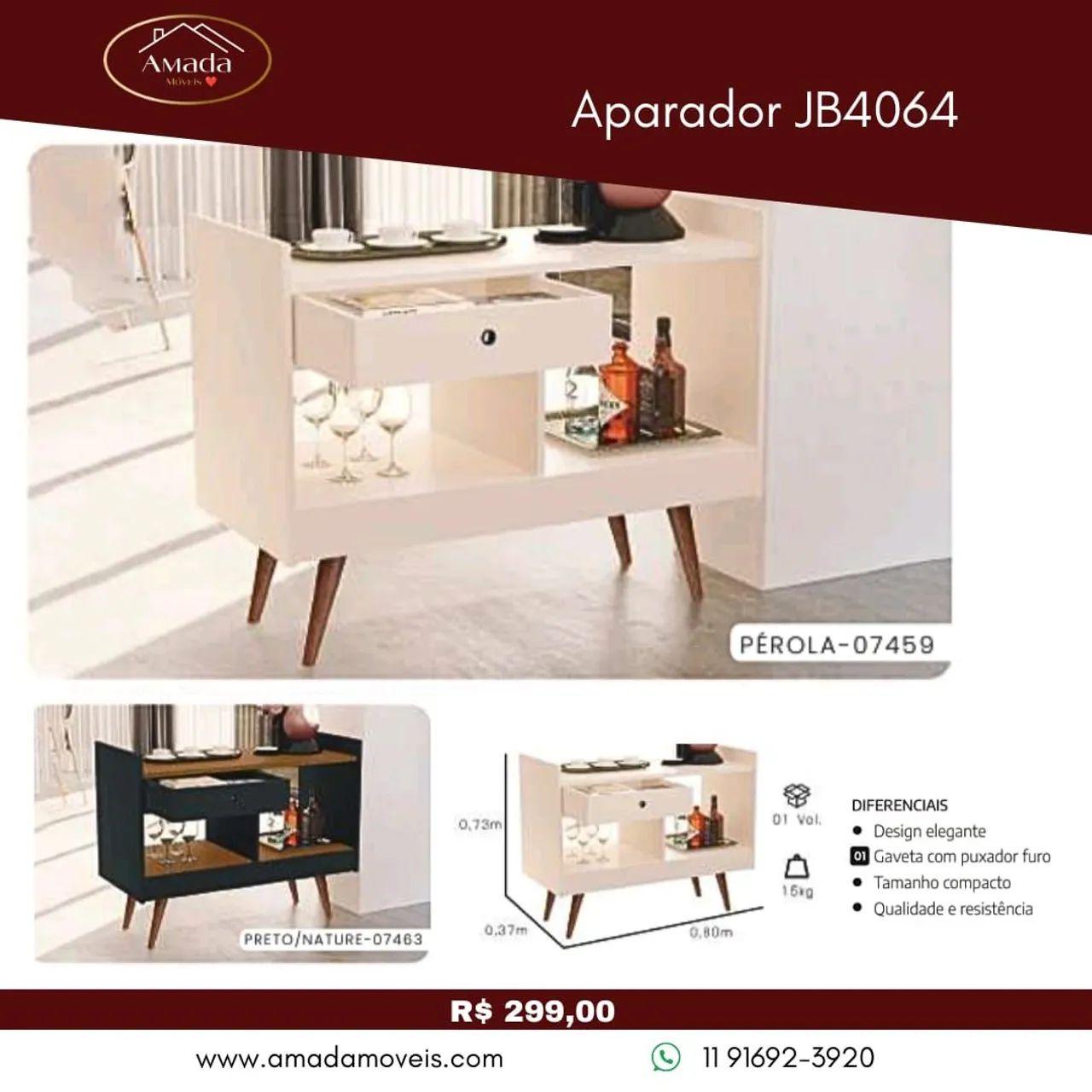 Aparador JB4064 - à pronta entrega 