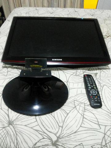 TV Lcd Samsung Monitor 24 Polegadas WideScreen t240m Hdtv + Conversor Digital Infokit - Foto 4