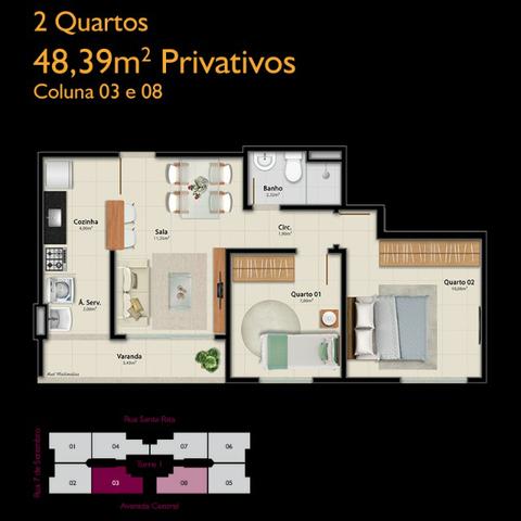 APM-06-2 quartos com opção de suíte - À partir de A.P.E.N.A.S R$134.900,00!!! - Foto 4