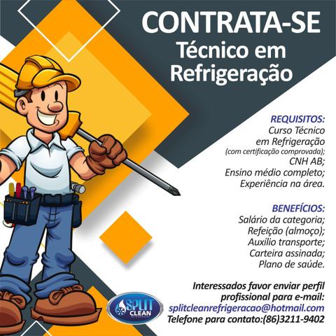 Vaga emprego - técnico refrigeração