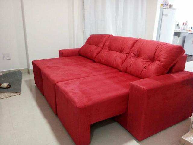 Melhor Preço!Sofá Retrátil 2.30m 3 Módulos Conforto e Qualidade,Entregamos na Sua Casa! - Foto 4