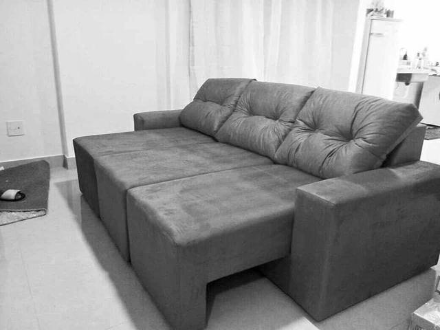 Melhor Preço!Sofá Retrátil 2.30m 3 Módulos Conforto e Qualidade,Entregamos na Sua Casa! - Foto 3