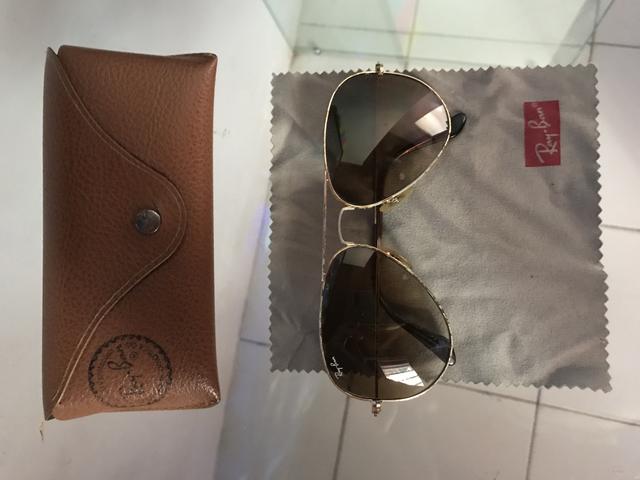 RayBan Aviador Feminino Marrom degradê - Foto 4