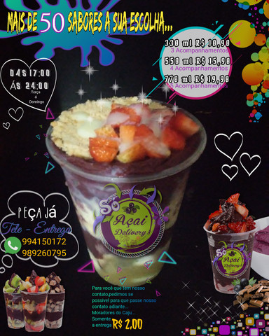 Só Açai Delivery Nova Santa Rita - Foto 5