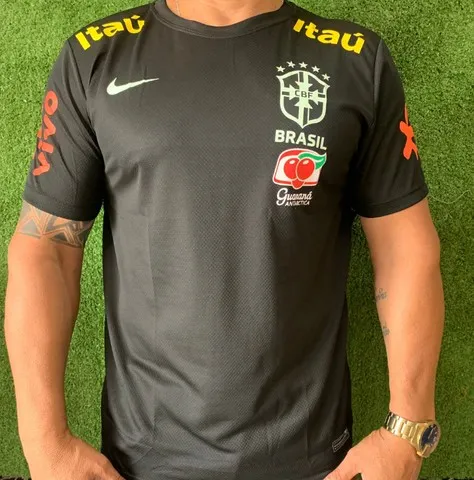 Camisa do Brasil preta de treino