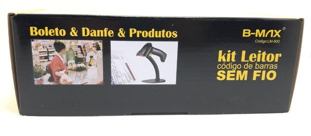 Leitor de Código de Barras B-Max LM-800 USB 5V Scanner Boletos Novo na Caixa - Foto 3