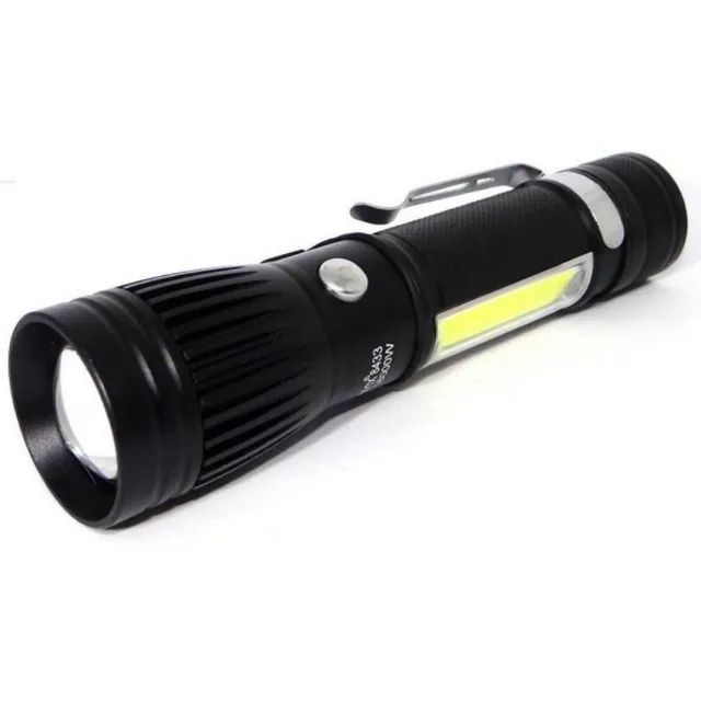 Lanterna Tática Led Militar Swat Lanterna COB Bateria Usb Alcance