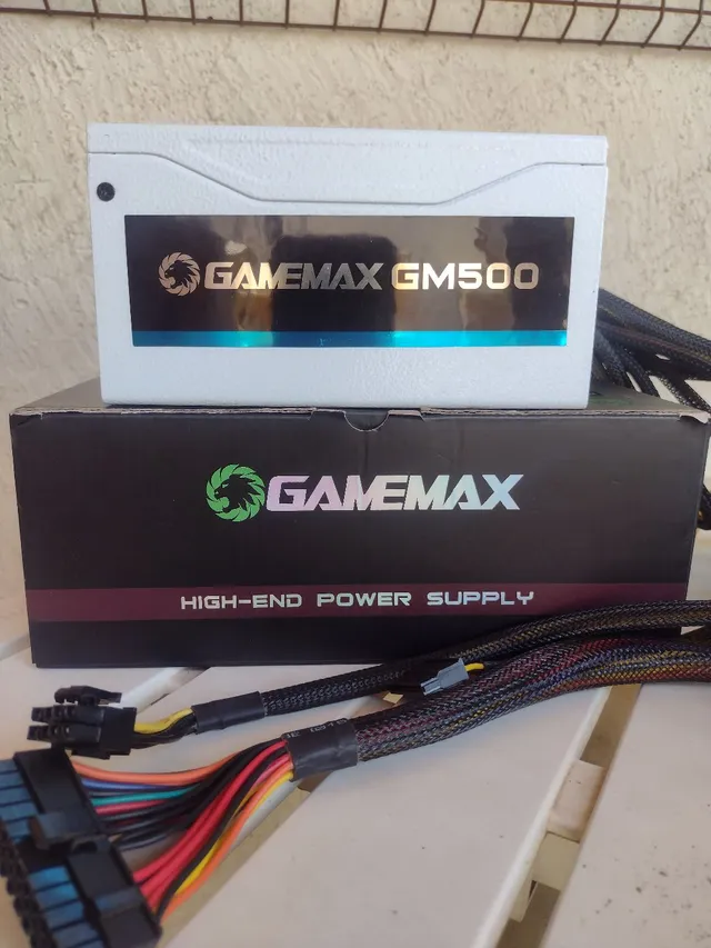 Fonte Gamer 500w Gamemax Gm500 80 Plus Bronze Branca