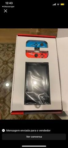 Leia o anúncio Somente vend Nintendo switch v2 praticamente novo cartão sd128gb com jogos  - Foto 2