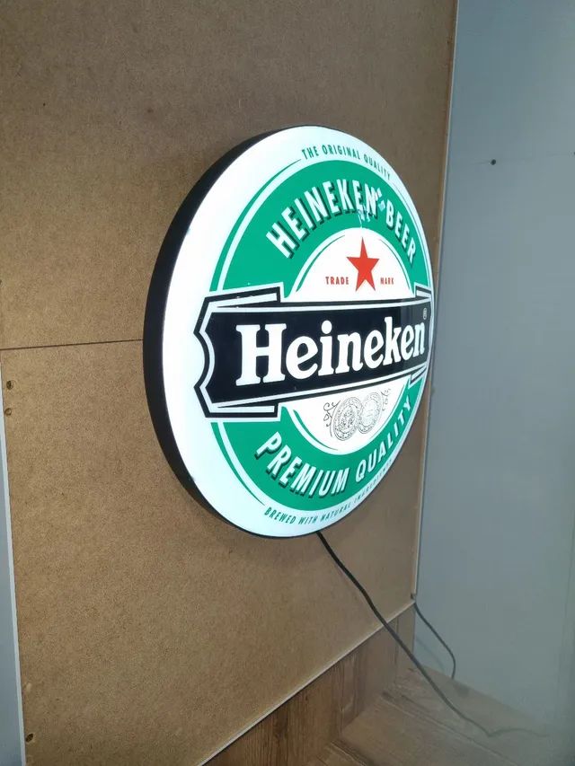 Luminoso cerveja Heineken 40cm