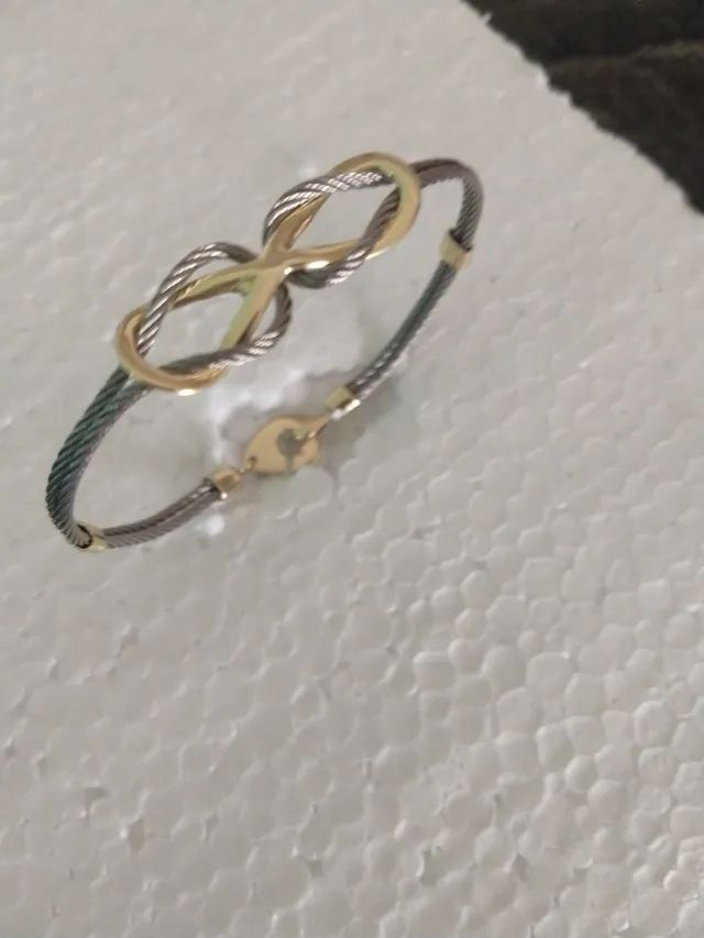 Pulseira feminina Cabo náutico e moeda antiga  - Foto 3