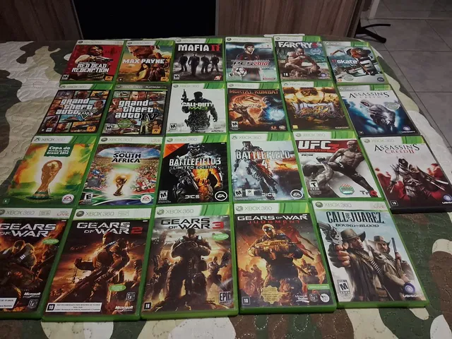 lote com 3 jogos de XBOX 360 - ( BATTLEFIED3-BIOSHOCK-DISHONORED. Sem teste