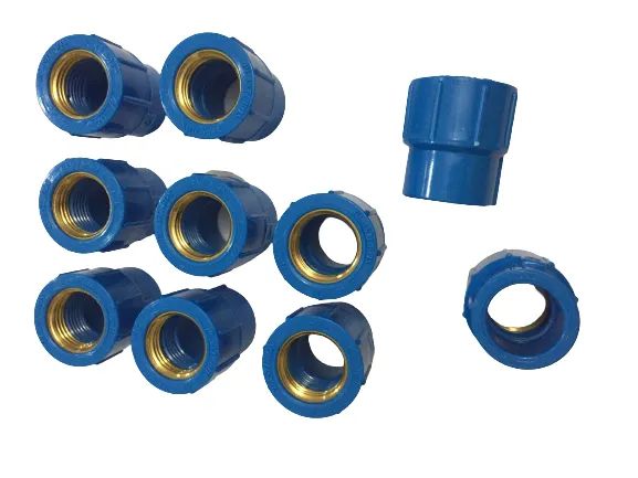 Conexão Luva Soldável Com Bucha Latão PVC Azul 20x1/2 - 15 unidades