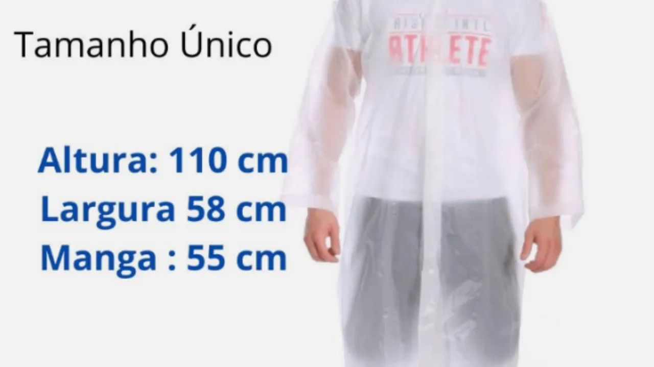 Capa de chuva unissex  - Foto 3
