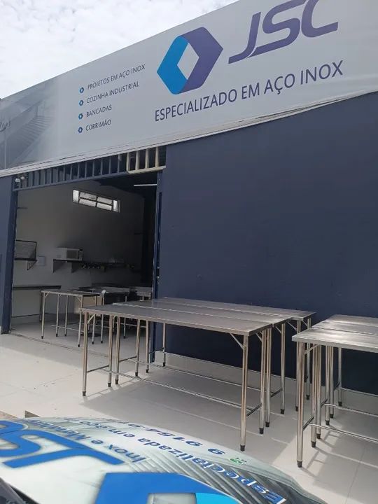 Bancadas, Mesas e Prateleiras em Aço Inox .