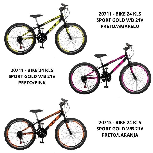 Bicicleta 24 Kls Sport Gold V/B 21v - Foto 3