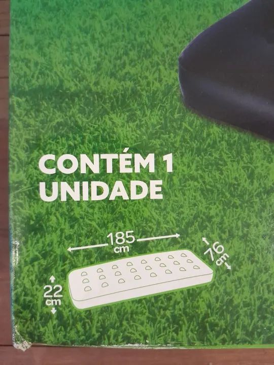 Coberta inflável solteiro  (Usado uma vez) - Foto 4