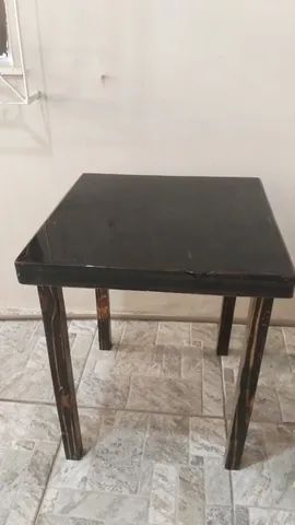 Mesa quadra de madeira e resina - Nova - Foto 5