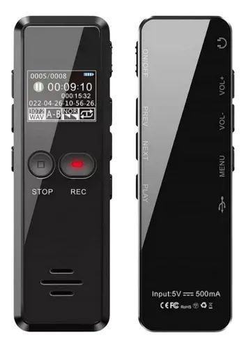 Mini Gravador Voz 35 Horas Digital  Audio Sensor Voz