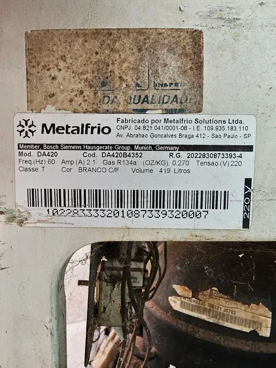 Freezer horizontal Metalfrio DA420 419L  - Foto 5
