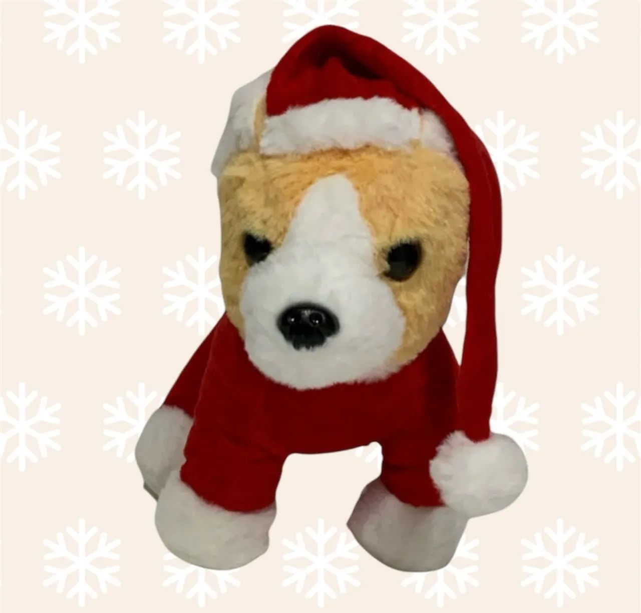 CACHORRO PELUCIA NATAL NOVO