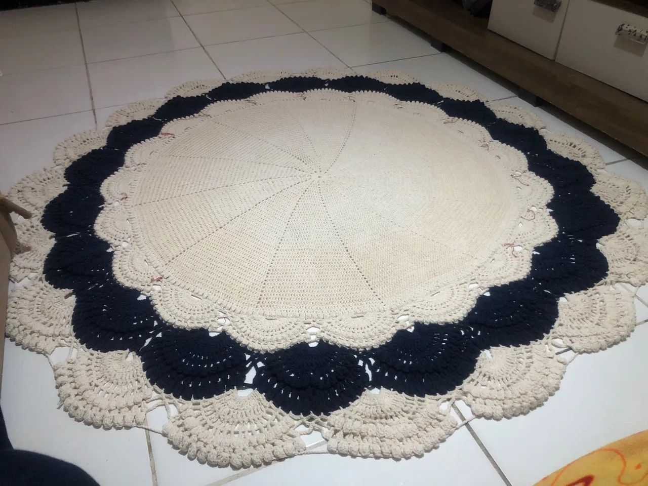 Tapetes e passadeiras em crochê  - Foto 5